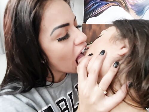 Pervert College Girls Kissing