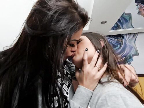 Pervert College Girls Kissing