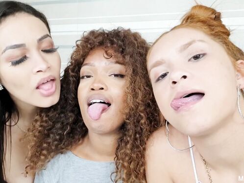 Trio Kisses: The Meeting Of The Super Tongues