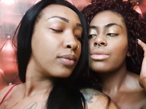 A Dreamland with Kissing Ebony Girls