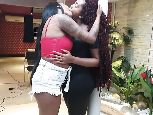 A Dreamland with Kissing Ebony Girls