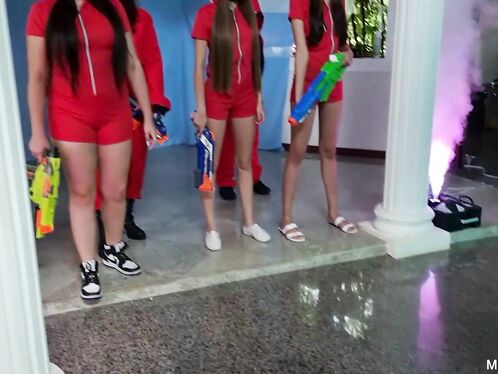 Squid Game Productions: Newcomer Girl Eats Ass