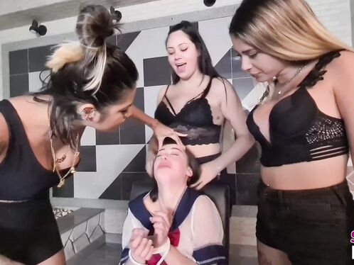 Spiting Gang College Girl Tied  - Vol #143