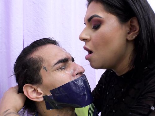 My disgusting spit on your nose!