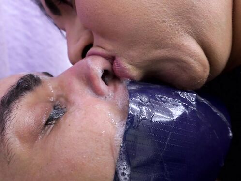 My disgusting spit on your nose!